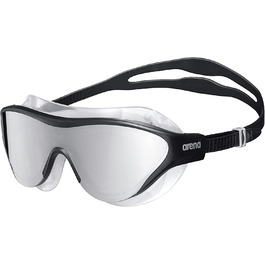 АРЕНА унісекс-окуляри для плавання з однією маскою для дорослих NS сріблясто-чорний-чорний