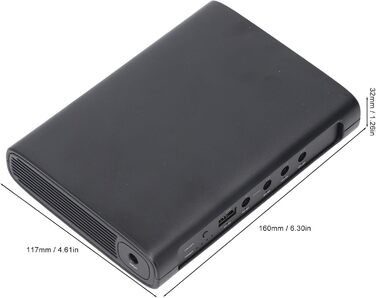 Портативний UPS з акумулятором 12000mAh (44.4WH) для роутера, камери WiFi, з USB-DC виходами, захист від короткого замикання (EU-штекер)