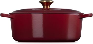 Le Creuset Signature Чавунний Бражульник з кришкою, овальний, 27 см, 7.5 л, для всіх типів плит, включаючи індукцію, колір Chambray