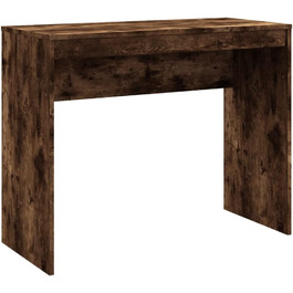Письмовий стіл Комп'ютерний стіл Офісні меблі Офісний ПК Стіл Робочий стіл Офісний стіл Стіл для ноутбука Консольний стіл 90x40x72 см Інженерна деревина (копчений дуб)