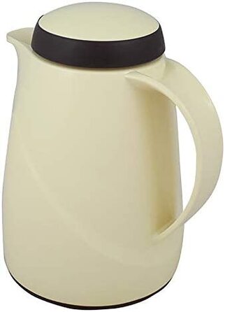 Термос Helios Wave, 1,5 л, пластик, білий, з кришкою-гвинтом, придатний для миття в посудомийній машині