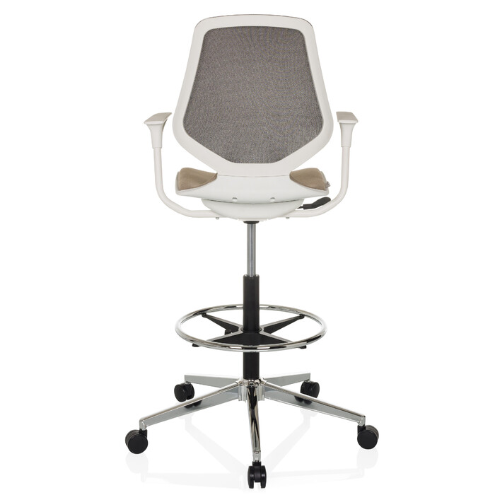 Офісне крісло / Барний стілець TOP WORK STYLE, тканина бежевого кольору, hjh OFFICE