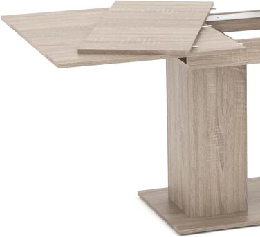 Розсувний обідній стіл Vicco Dix, шпон дуба Goldkraft, 140 x 90 см