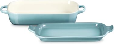 Форма для запікання Le Creuset прямокутна зі stoneware кришкою, 3 л, вишнево-червоний (Meersalz)