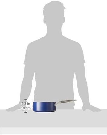 Набір посуду Blue Diamond Cookware Diamantstruktur Keramik Antihaft, 7 предметів: каструлі та сковорідки. Без PFAS, для індукційних плит, безпечний для здоров'я, сумісний з усіма типами плит, миється в посудомийній машині, термостійкий до 200°C.