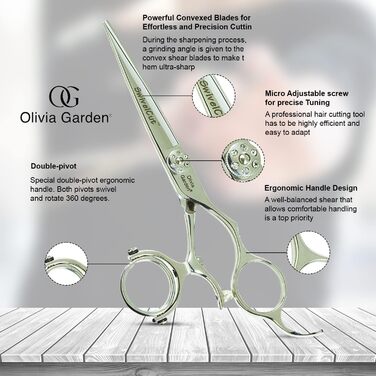 Прецизійні ножиці Olivia Garden 5.0 права рука (14,6 см)