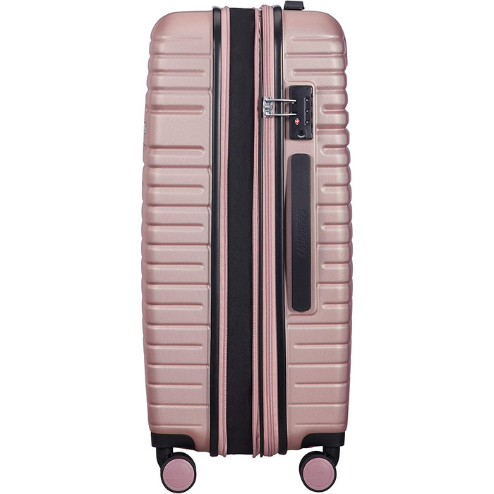 Валіза American Tourister Aero Racer Spinner 68, що розширюється, 75,5 л, Jet Black/Rose Pink