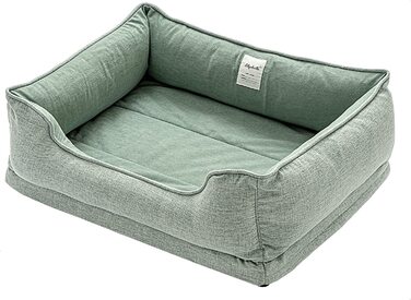 Ліжко для собак LilyAbeille, ліжко для кішок, ортопедичні ліжка для собак. Знімний, миється, пухнастий, морозостійкий, стійкий до укусів, нековзний. Доступно для великих, осілих і маленьких собак (L, зелений)