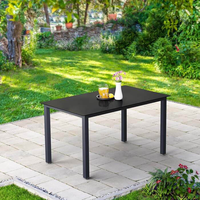 Стіл садовий Bern Anthracite Alu 150x90x75см