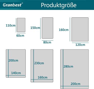 Розкішний плюшевий килим Granbest 1100GSM протиковзкий, 120x160см, сірий