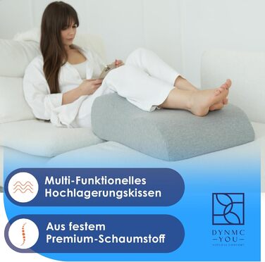 Подушка для ніг Ergonomisches Venenkissen – ортопедична подушка для ніг для дорослих, підтримка ніг, Oeko-Tex, розмір M (20см)