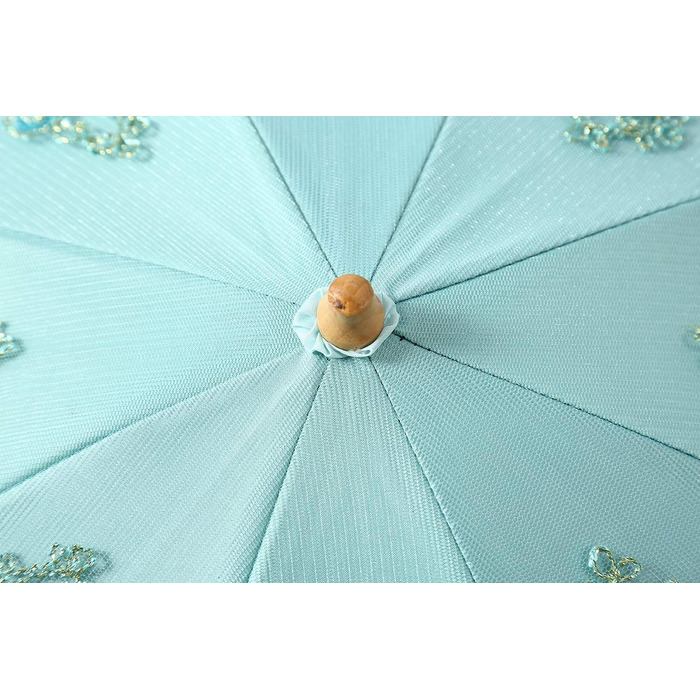 Жіноча парасолька, вишита, мереживо, двоповерхова, захист від ультрафіолету, парасолька для складання від сонця/дощу/снігу (фіолетова)