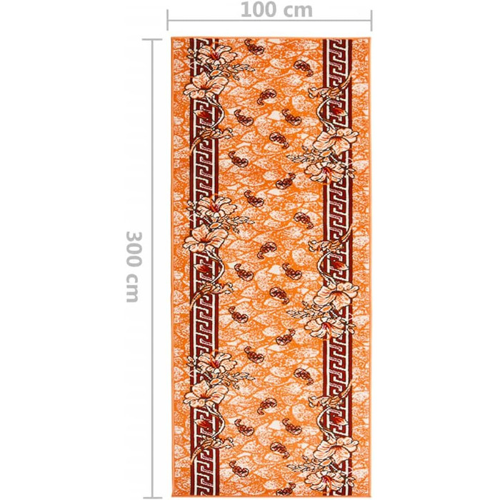 Килимове покриття Легкий догляд Килимове покриття для вітальні Килимове покриття для передпокою Килимове покриття для передпокою Спальня Вітальня BCF Бежевий 100x250см (100 x 300 см, теракотовий і чорний)