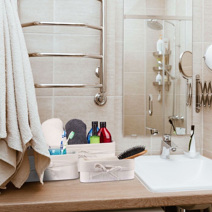 Набір з 3 кошиків для зберігання з бамбука Relaxdays