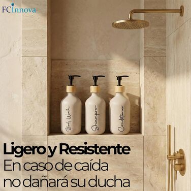 Набір дозаторів для мила в ванну кімнату, матовий чорний, 500 мл, 3 шт. для гелю та шампуню, з воронкою для наповнення