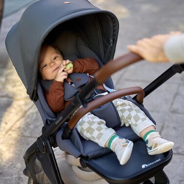 Дитяча коляска Bebeconfort Luvia Trio 3-в-1, 0-4 роки, до 22 кг, i-Size, компактна, сірий