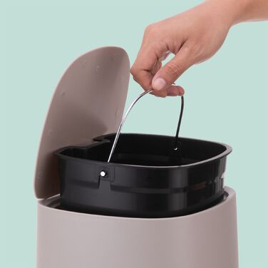 Відро для сміття Relaxdays 5 л з м'яким закриттям