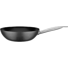 Сковорода для Вок Avanti 28 см, вуглецева сталь, нержавіюча сталь, чорний, 166706
