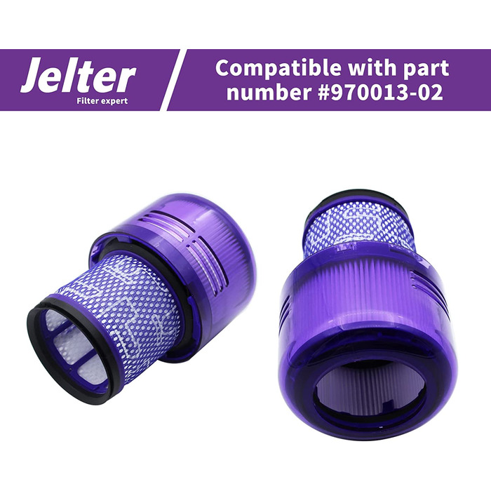 Фільтр jelter 2 шт. V11 сумісний з фільтрами Dyson V11 Post-hepa Запасні частини V11 динамометричний фільтр для тварин, 970013-02 для підлогового пилососа Dyson V11, 2 шт.
