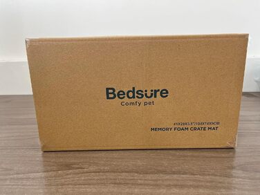 Ортопедична подушка для собак BEDSURE 648см, що миється, піна з ефектом пам'яті, килимок для собаки, L 104x74x9 см, темно-сірий