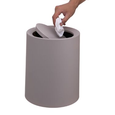 Відро для сміття Relaxdays з кришкою-качалкою, 13 літрів