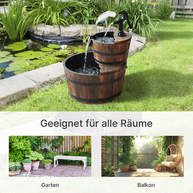 Двоярусний садовий фонтан 