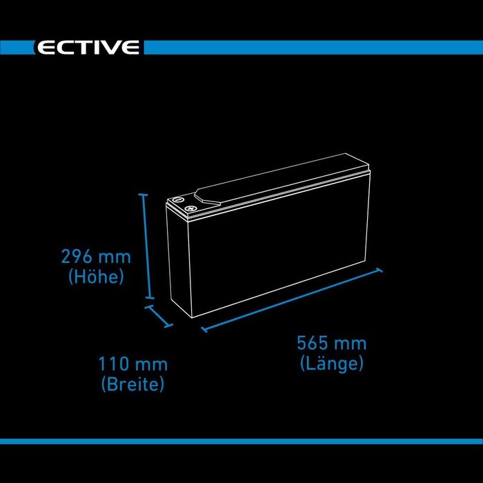 Акумулятор DC230-12V, 230Ah, акумулятор VRLA глибокого циклу, сонячна батарея, акумулятор для човна, акумулятор для кузова для каравану, кемпер (195 Ач)