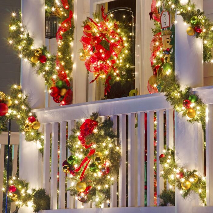 Льохтерна LED 100м з мідного дроту, 1000 LED, 8 режимів, IP44 (водостійка), з пульт та таймером, для прикраси на Різдво, в приміщенні та на вулиці, DIY, тепле біле світло