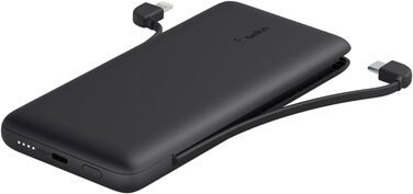 Повербанк Belkin BOOSTCHARGE Plus 10K (10 000 мАг, кабель Lightning & USB-C, порт USB-C) - чорний