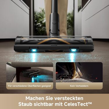 Dreame Z10 - Бездротовий пилосос з потужністю 190AW, 90 хвилин роботи, датчик пилу, LED-дисплей, синій LED, без заплутування, для дому, шерсті тварин, килимів