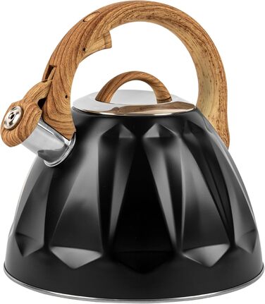 Чайник Karl Hausmann 3L з автоматичним свистком для індукційних, газових та електричних плит - з нержавіючої сталі