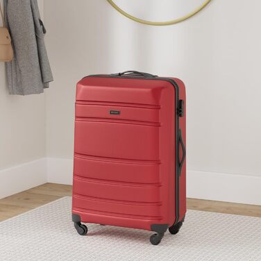 Валіза на колесах WITTCHEN Globe Line, ручна поклажа, ABS, кодовий замок, 25 x 33 x 33 x 16,5 см, червоний (Lufthansa/Eurowings/Ryanair/Condor/Discover Airlines)