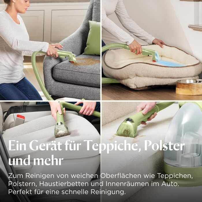 BISSELL Little Green - портативний мийник для килимів та м'яких меблів. Потужний мийник для видалення плям та бруду, для дому, авто та інших поверхонь. Модель 4098N