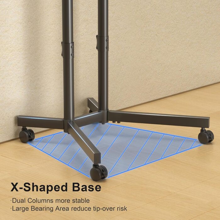 Підставка для телевізора XINLEI ML70A з колесами, 32-75 дюймів, до 40 кг, VESA 600x400