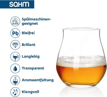 Набір склянок для рому Sahm Rum Gläser 6 шт. - 140 мл, підходить для віскі, миється в посудомийній машині