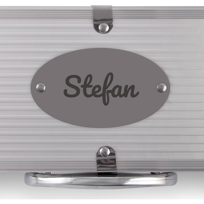 Набір для гриля 3 шт. з нержавіючої сталі: шампури, щипці, лопатка з гравіюванням імені