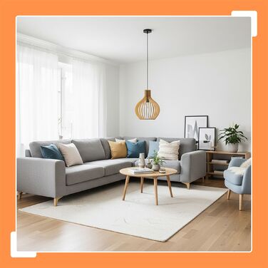 Підвісна лампа Relaxdays з дерев'яними плафонами