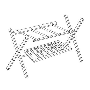 Набір з 2 багажних підставок Relaxdays, складаються