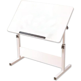 Регульований стіл для малювання та дизайну, білий, 40x60 см