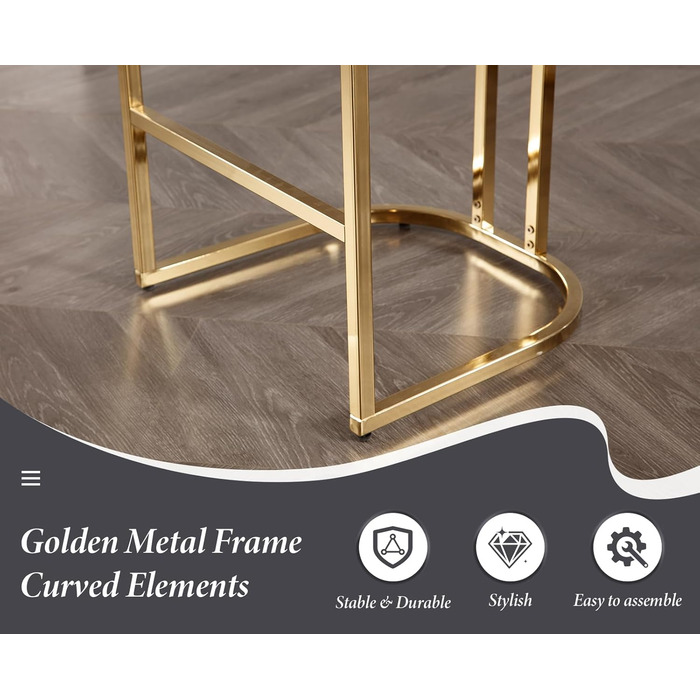 Набір з 2 барних стільців з велюру з золотистими металевими ніжками, м'яке сидіння, зі спинкою, без підлокітників для кухонної зони/домашнього бару (Чорний)