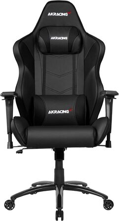 Ігрове крісло AKRacing Core LX Plus, PU шкірозамінник, 5 років гарантії (чорний/чорний)