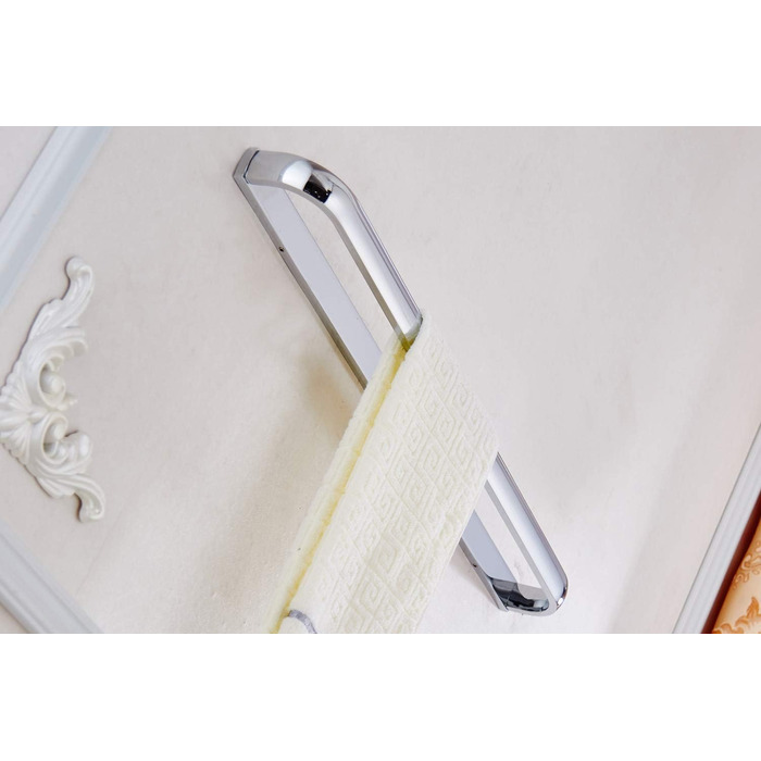 Відкритий латунний рушникосушарка для ванної кімнати настінний рушникосушарка світло-сріблястий хромований (рушникосушарка)