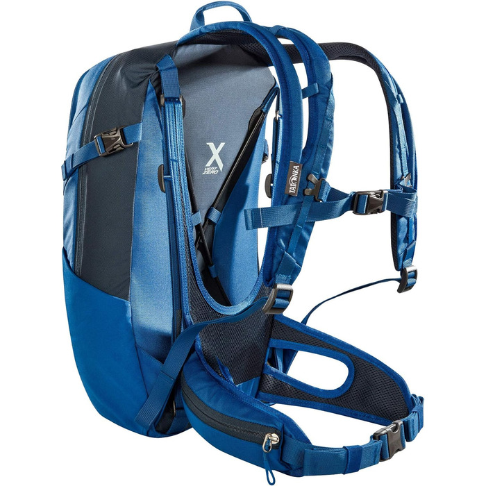 Туристичний рюкзак Tatonka Hiking Pack 20л з вентиляцією спини та чохлом від дощу - Легкий, зручний рюкзак для походів зі світловідбивачем RECCO - Жіночий та чоловічий - 20 літрів 20 літрів Синій