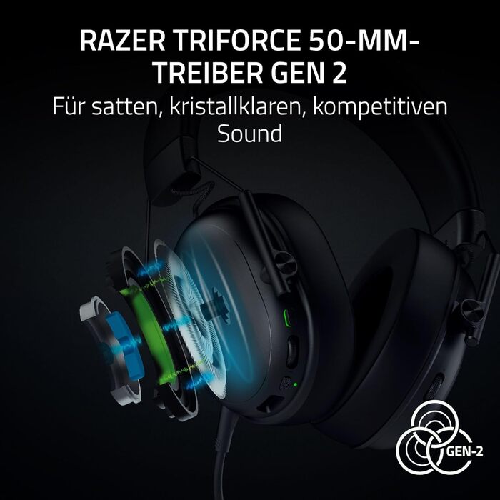 Razer BlackShark V3 X Hyperspeed: Бездротові ігрові навушники для ПК (280г, Bluetooth, мікрофон HyperClear, драйвер TriForce Titanium 50 мм)