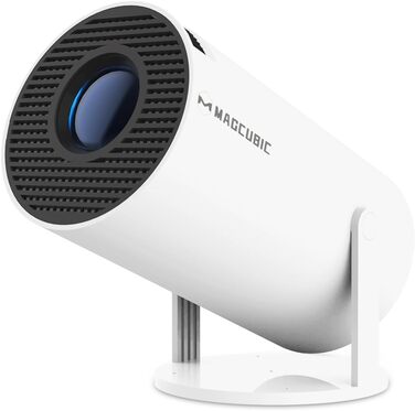 Портативний проєктор Mini Beamer 4K з Android 11: Smart, електричний фокус, 5G WiFi 6, BT 5.0, Full HD 1080P, 260ANSI, авто-корекція трапецеїдальних спотворень, 5W динамік