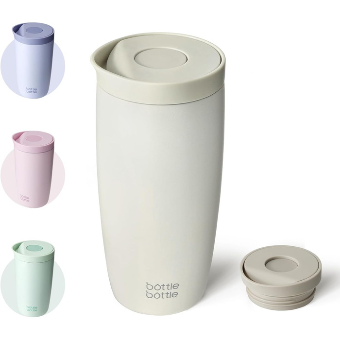 Термокружка BOTTLE Thermobecher 350 мл, для кави та чаю, з вишуканим клапаном Quick-Press, ізольована модель Travel Mug Classic Grande (Зелений)