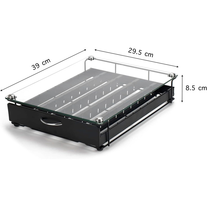 Тримач для капсул Dolce Gusto: органайзер для 35 капсул з міцного скла, ящик-організатор