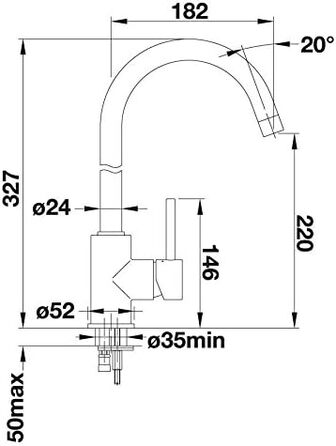 Кухонні змішувачі низького тиску Green Leaf Змішувач з одним важелем (1-чорний)