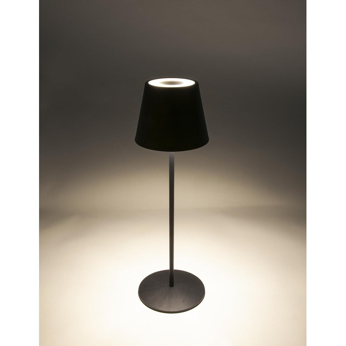 Торшер SCHWAIGER OTL200 - LED лампа, нічник, торшер для саду/інтер'єру, RGB, сенсорне управління, акумулятор, диммування, тепле світло, IP44, антрацит, пластик