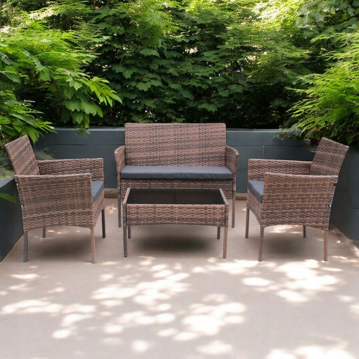 Комплект садових меблів із техноротанга Ideal Garden від MTG Trade Group, 4 предмети